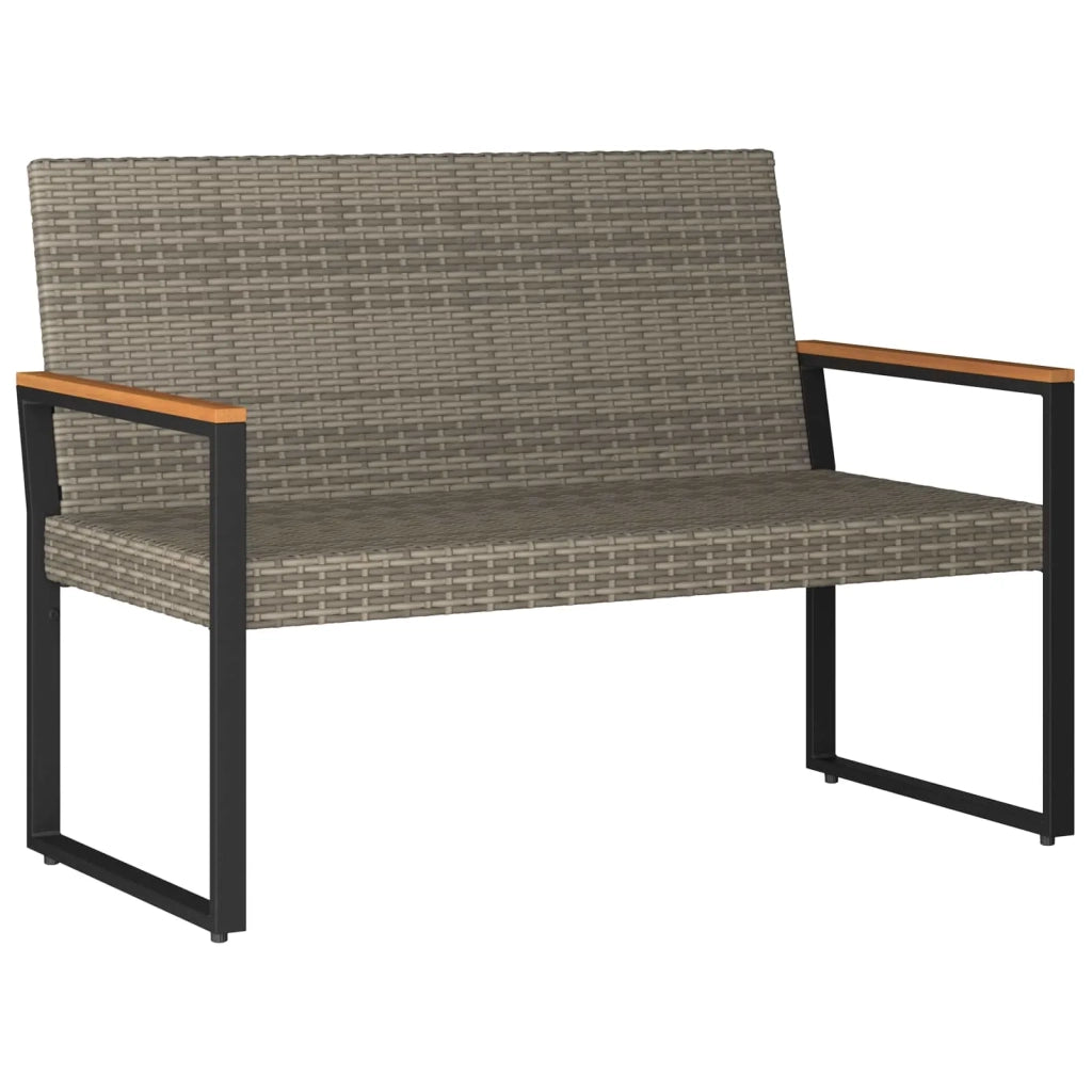 Panchina da esterno Grigio e Blu Navy 107 x 61 x 80 cm 42025340