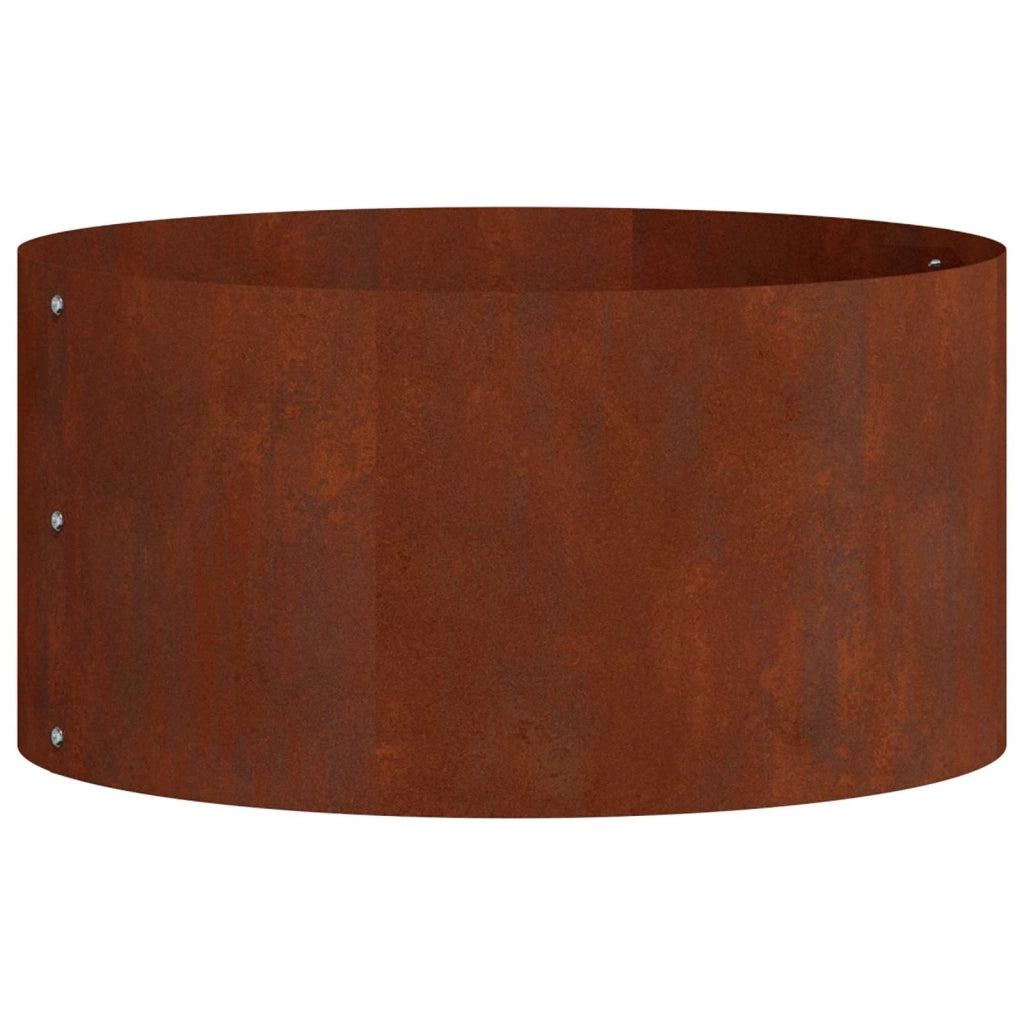 Anello per vaso-Supporto per Vaso Marrone 40 x 40 x 20 cm Acciaio CorTen