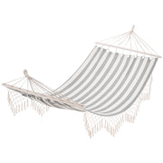 Amaca da giardino ¨C Minimal ¨C grigio e crema 200x100 cm in legno