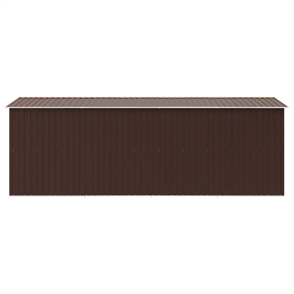Casetta da Giardino 257x489x181 cm in Metallo Marrone 143351