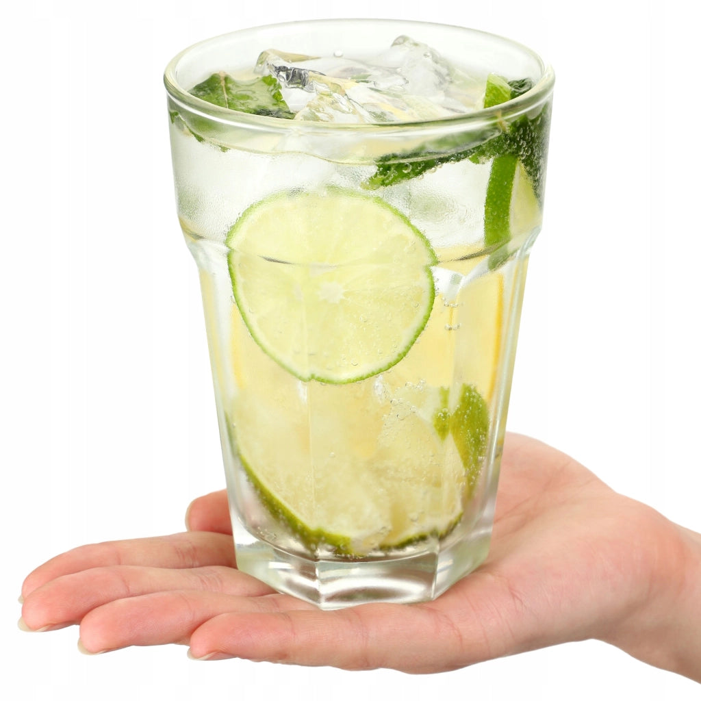 Set di 6 bicchieri alti KADAX da 370 ml per succhi e acqua.