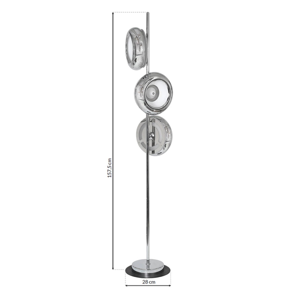Lampada da terra Milagro Mercurio ML333 LED 3x36W 4000K