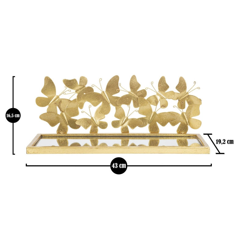 Comodino Mensola Butterflies Coppia cm 43x19,2x16,5