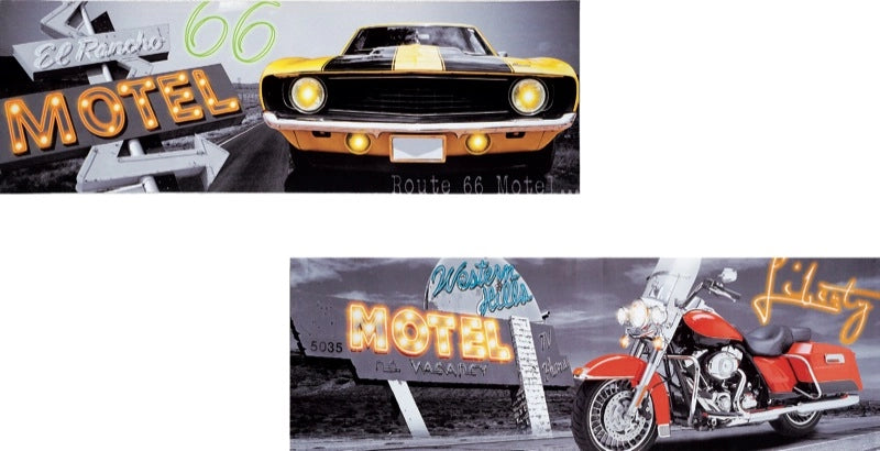 Quadro da Parete oleografico usa 15 led 90 x 30 cm 2 Modelli