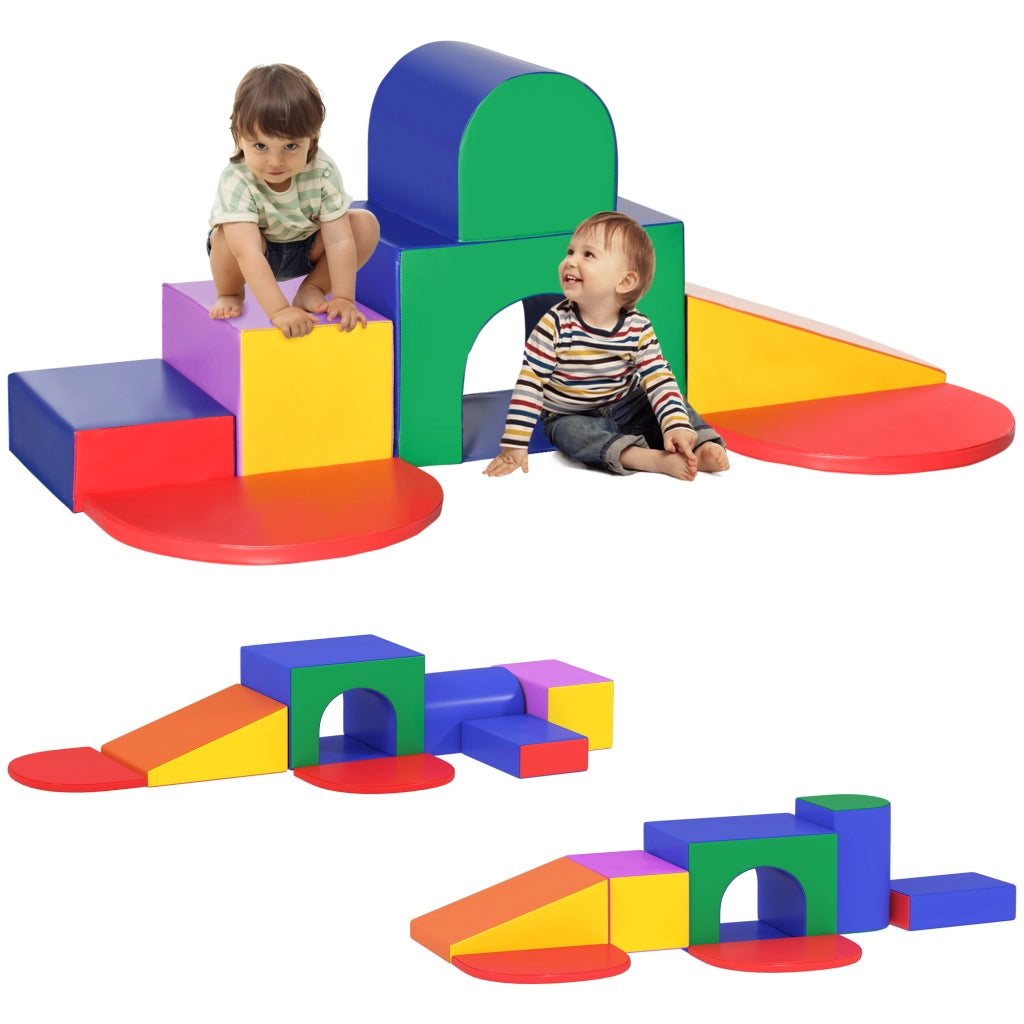 Casetta per Bambini ¨C Minimal ¨C Multicolore in PU e EPE, 170x130x40 cm