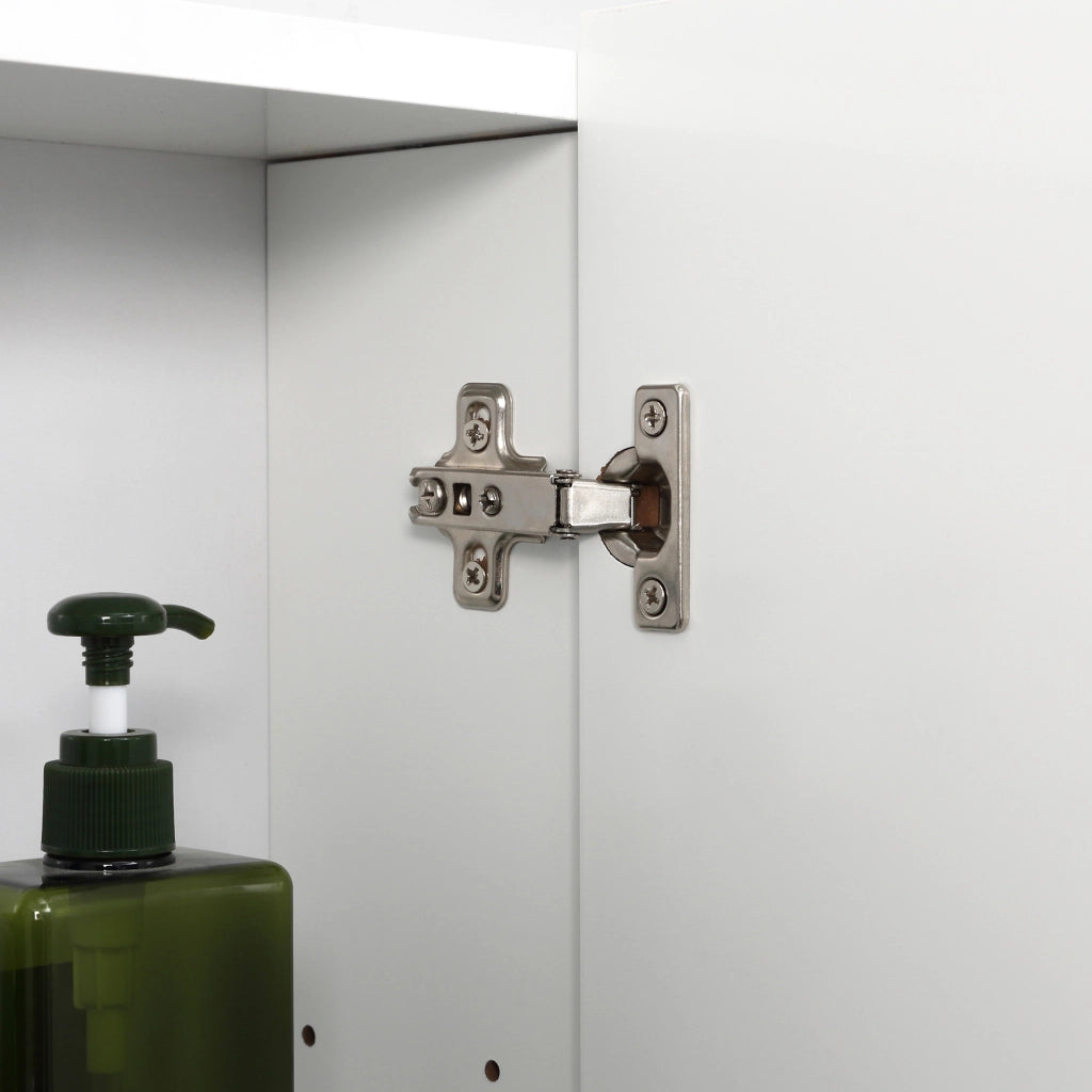 Mobile Bagno con Specchio e 3 Ante ¨C Minimal ¨C Bianco 70x15x60cm