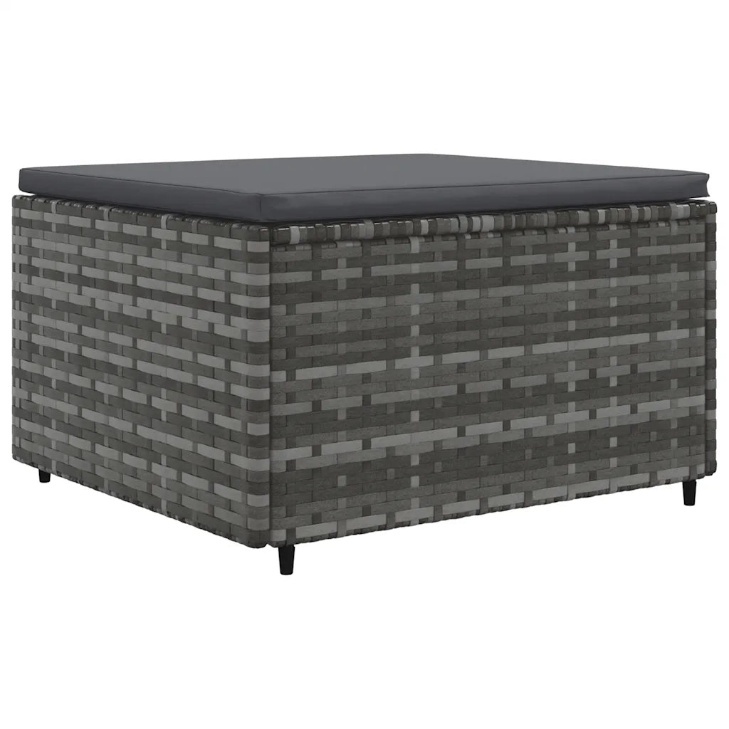 Set Divani da Giardino 6 pz con Cuscini in Polyrattan Grigio 3308210