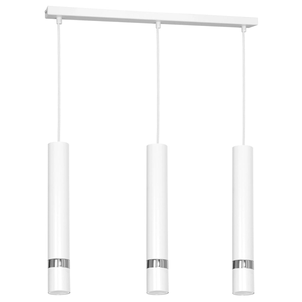 Lampada a sospensione Reno 3xGU10 bianco/cromo 60cm