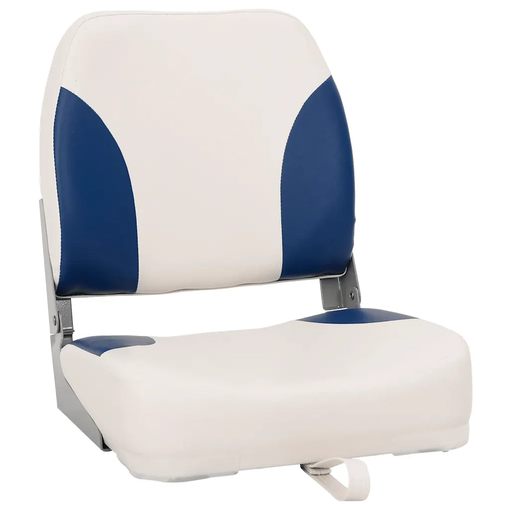 Set di 2 Sedili Pieghevoli per Barca Blu e Bianco 41x36x48 cm 3284287