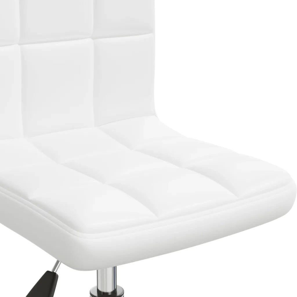 Sedia da Pranzo Girevole Bianca in Similpelle 3087561