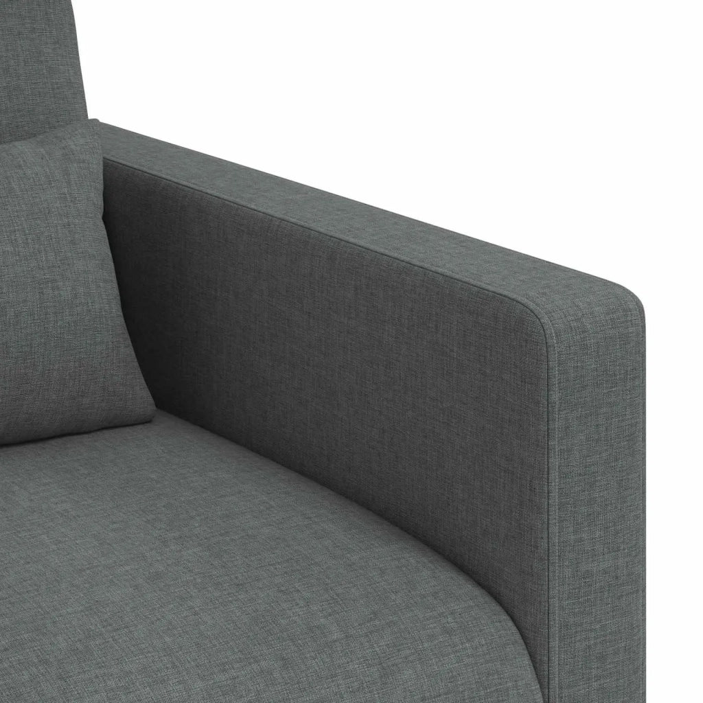 Set di divani 2 pcs Grigio scuro 158 x 78 x 80 cm Tessuto 3407538
