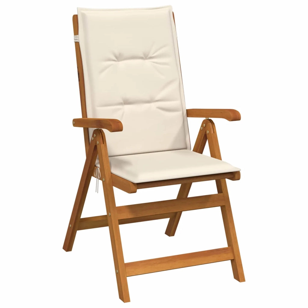 Set da pranzo da esterno con ombrellone 8 pz Bianco Crema 3438554