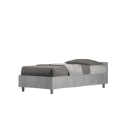 BS COM Letto singolo con rete 80x190 cemento