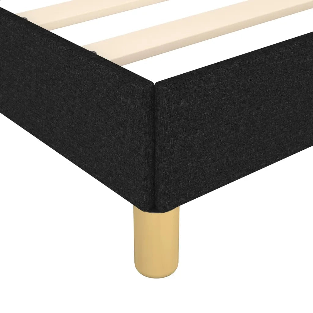 Giroletto senza Materasso Nero 140x200 cm in Tessuto 3125221