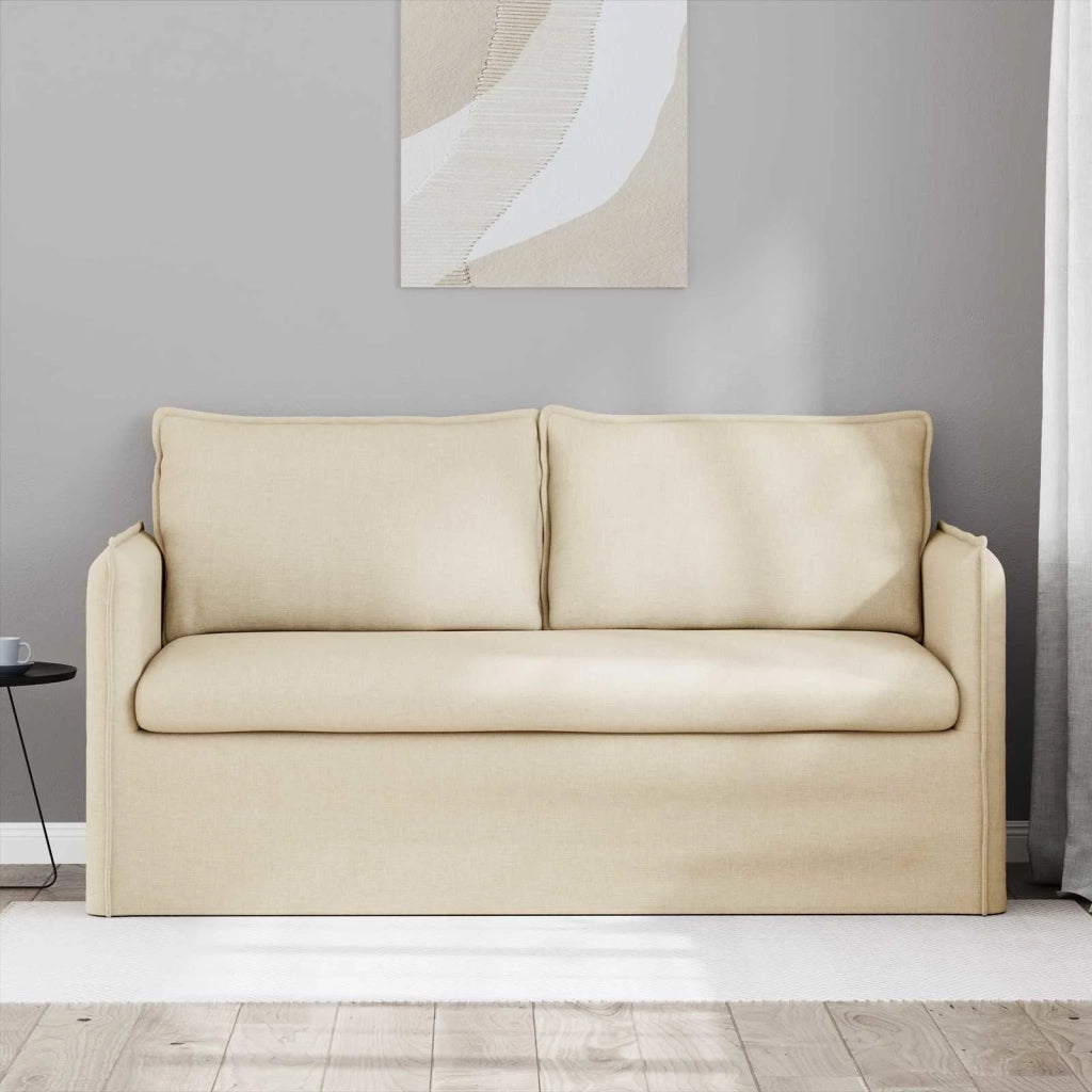 Divano Crema 156 x 82 x 85 cm Tessuto