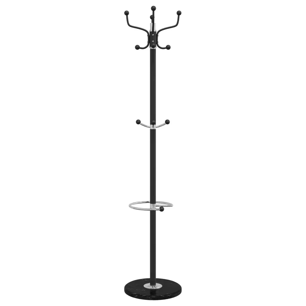 Appendiabiti con Portaombrelli Nero 180 cm Ferro Verniciato 377101