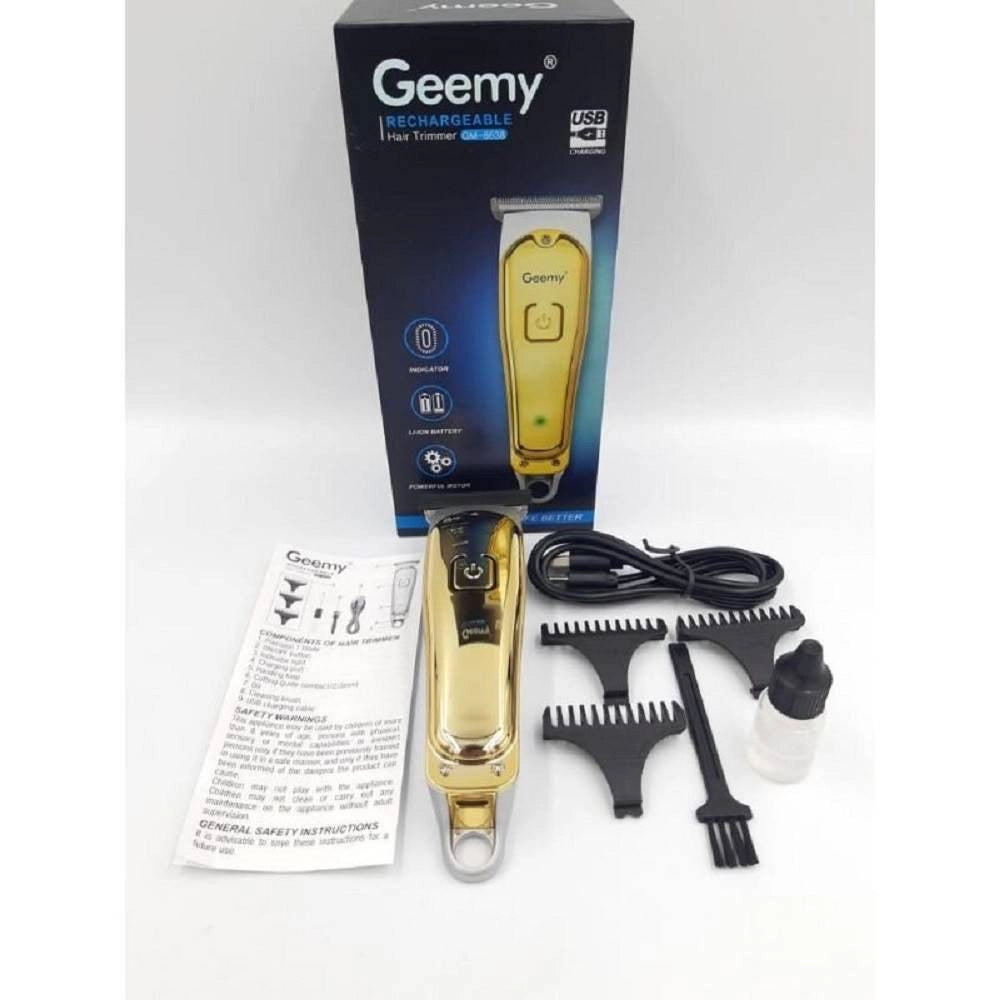 Trade Shop - Tagliacapelli Trimmer Tagliabarba Professionale Ricaricabile A Batteria Gm-6638 -