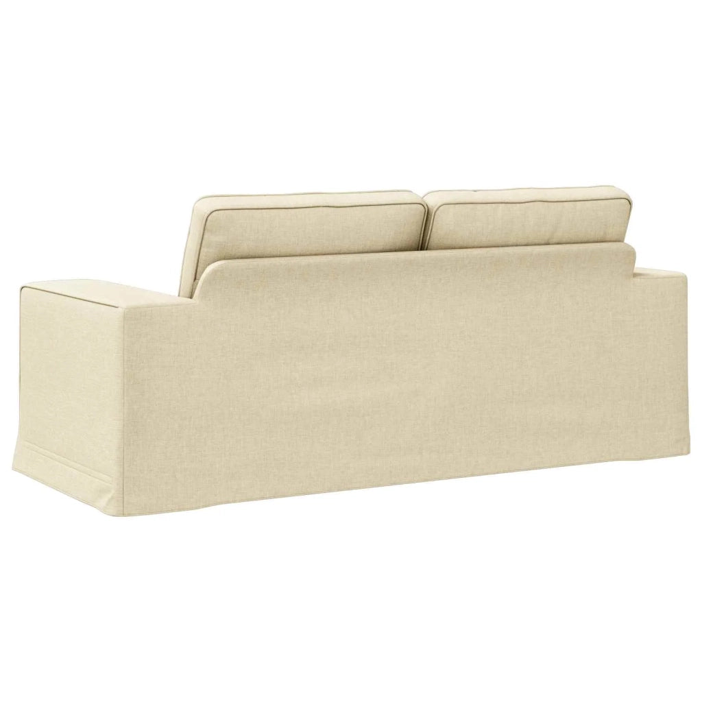 Divano Crema 182 x 80 x 82 cm Tessuto