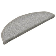 Tappetini per scale 30 pz | Gradini per Scale 56x17x3 cm Grigio chiaro Semicircolari