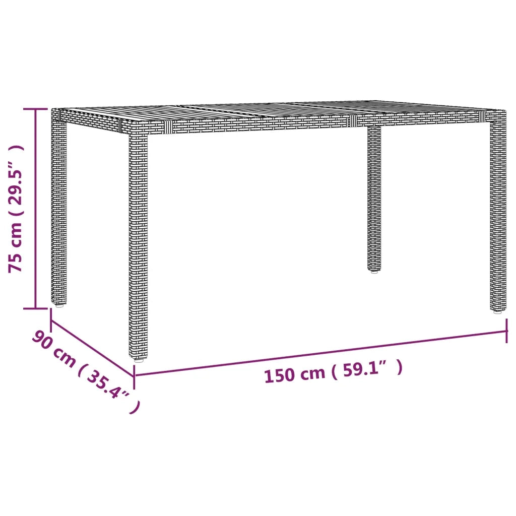 Set Bistrò da Giardino 5 pz con Cuscini in Polyrattan Grigio 3276969