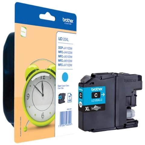 Brother lc-125xlc cartuccia d'inchiostro 1 pz originale ciano