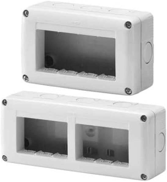 CONTENITORE DA PARETE PER APPARECCHI IP40 'SYSTEM' 4 Posti - GEWISS