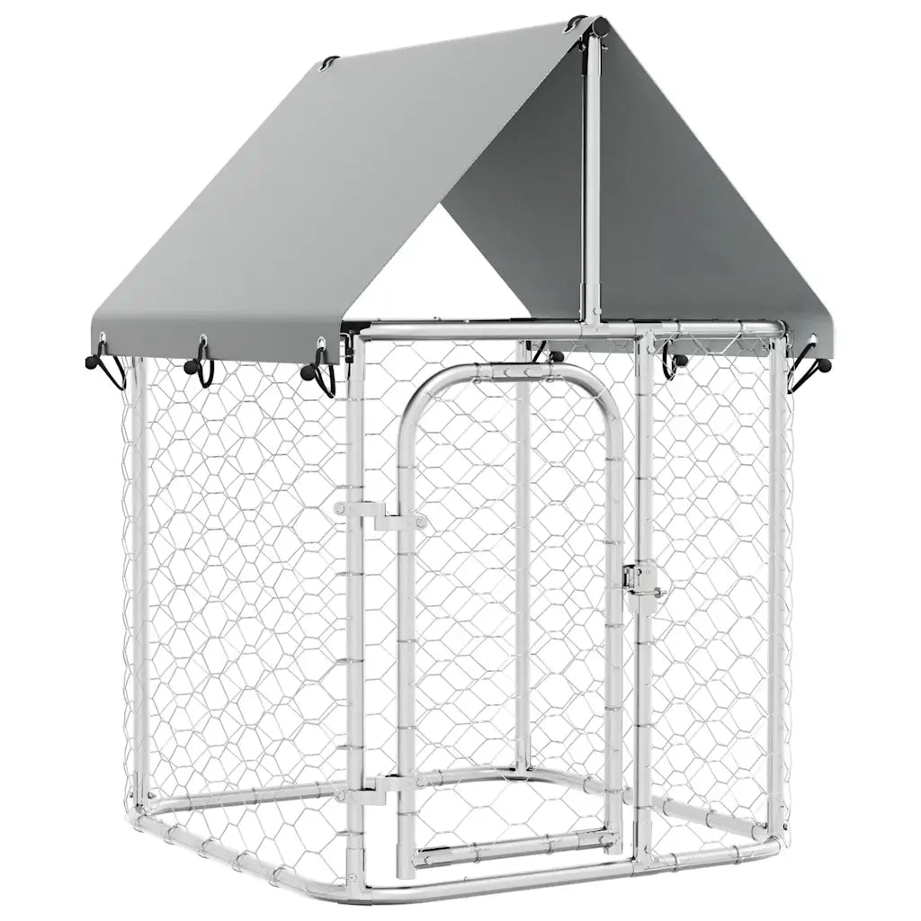 Gabbia per Cani da Esterno con Tetto 100x100x150 cm 171495