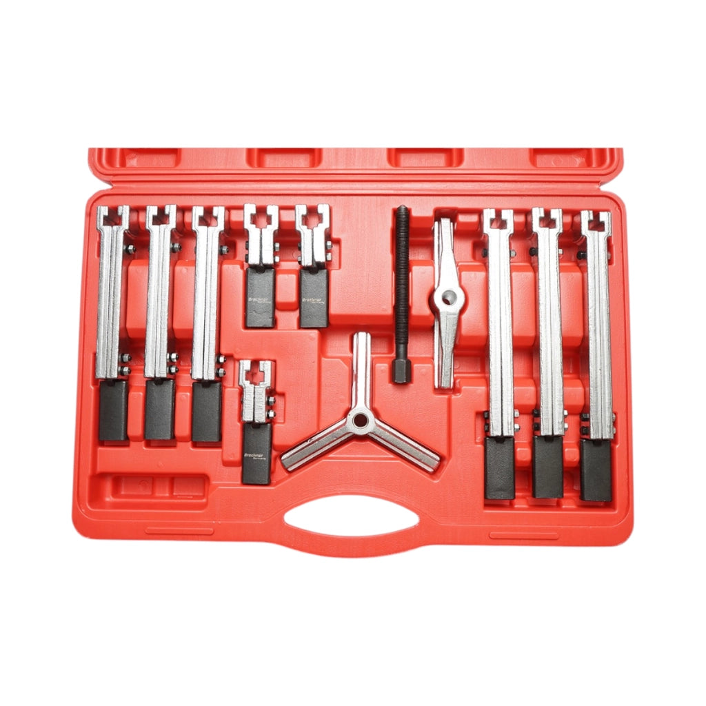 Kit estrattore cuscinetti a 2 e 3 bracci 100/200/250mm 13 pezzi Breckner Germany