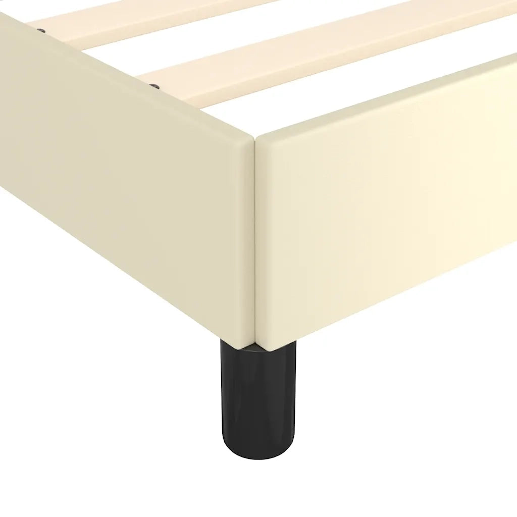 Giroletto con Testiera senza Materasso Crema 80x200 cm 347467