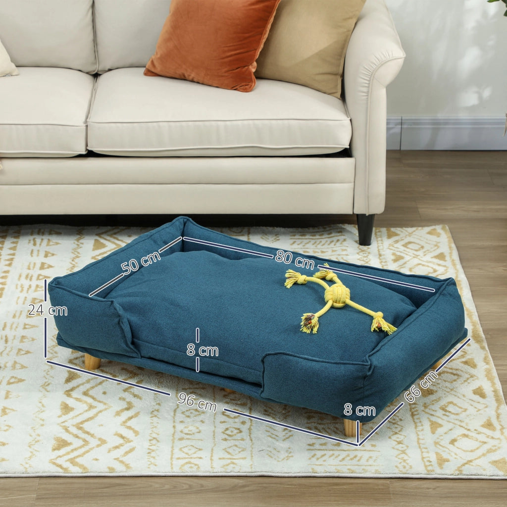 Letto per Cani ¨C Minimal ¨C Tessuto Blu Scuro