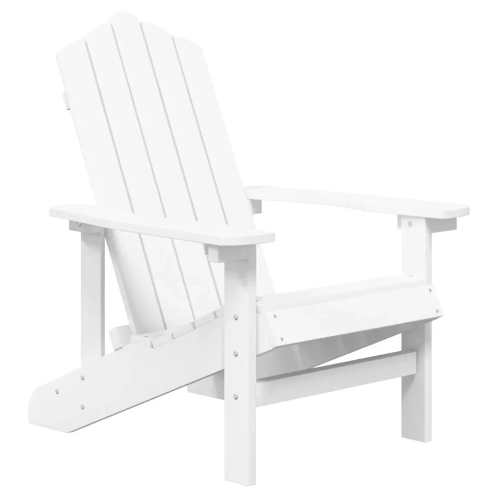 Sedia da Giardino | Sedie da Esterno Adirondack Bianca HDPE