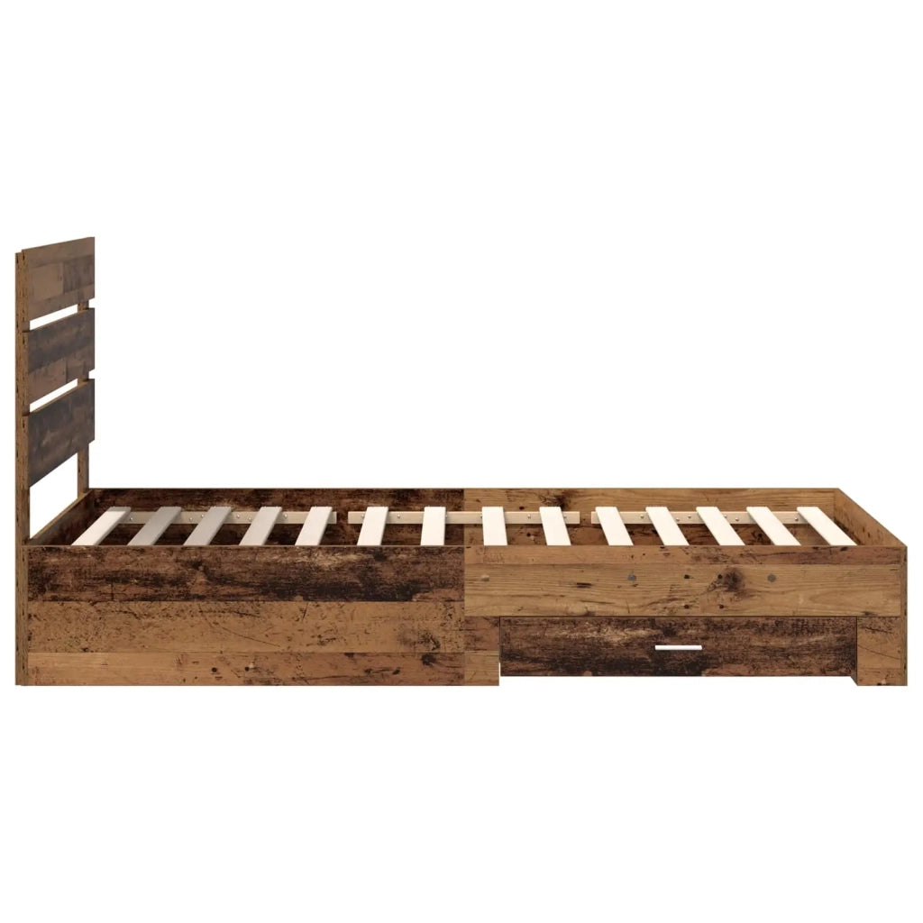Struttura del letto-Giroletto Legno vecchio 90 x 190 cm Legno multistrato 722580