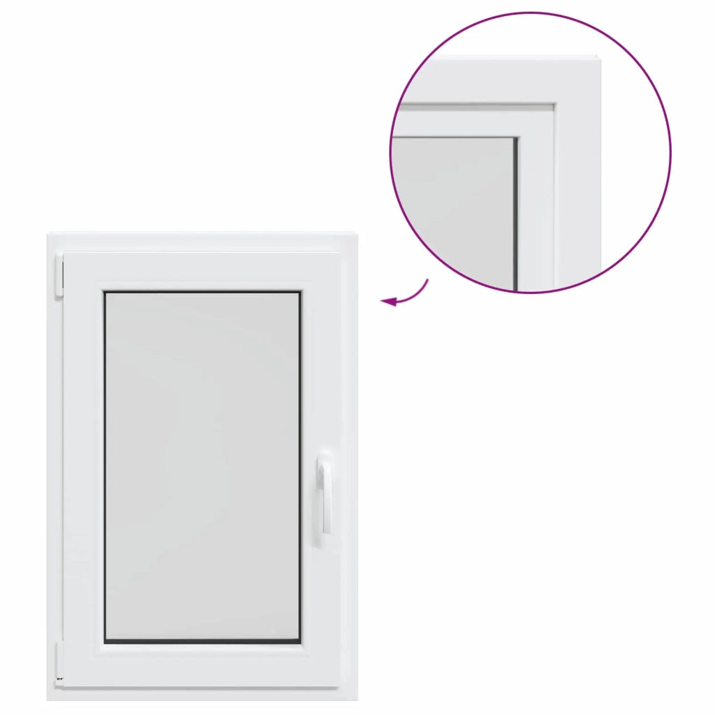 Finestra per Soffitta RISOR 60 x 90 cm PVC e Vetro Bianco CFW2295151