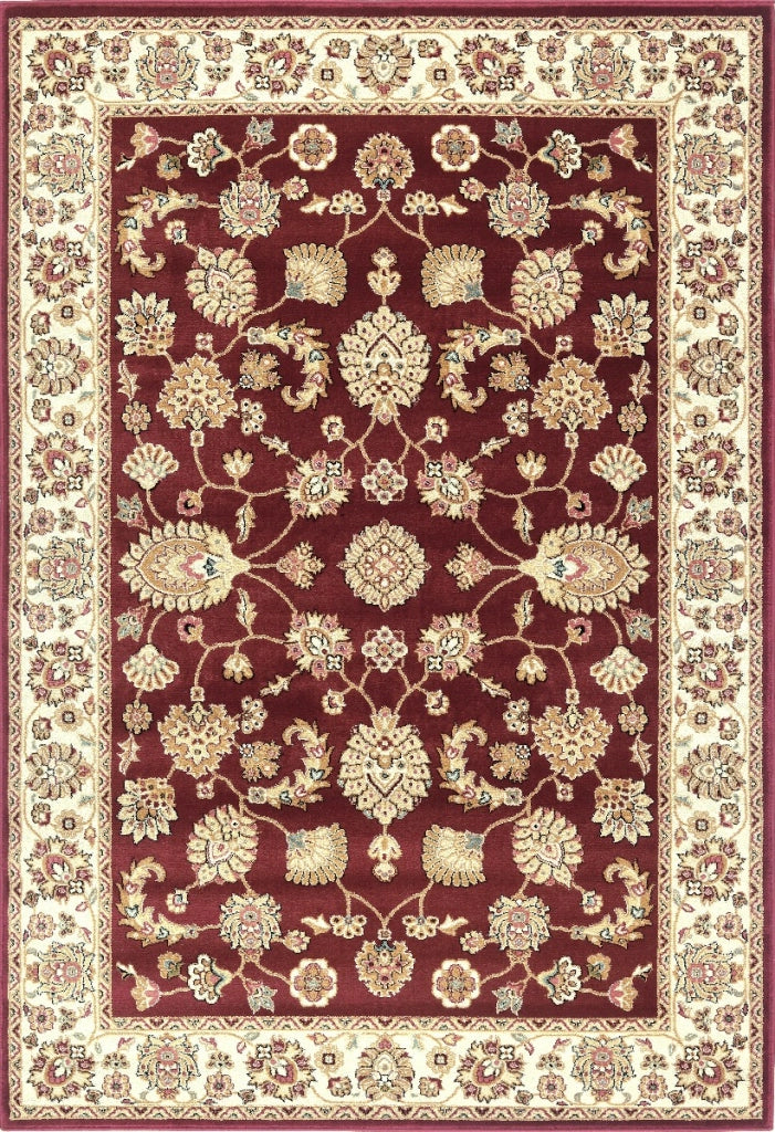 Tappeto BABIL cm.240x340 disegno classico orientale colore rosso e crema
