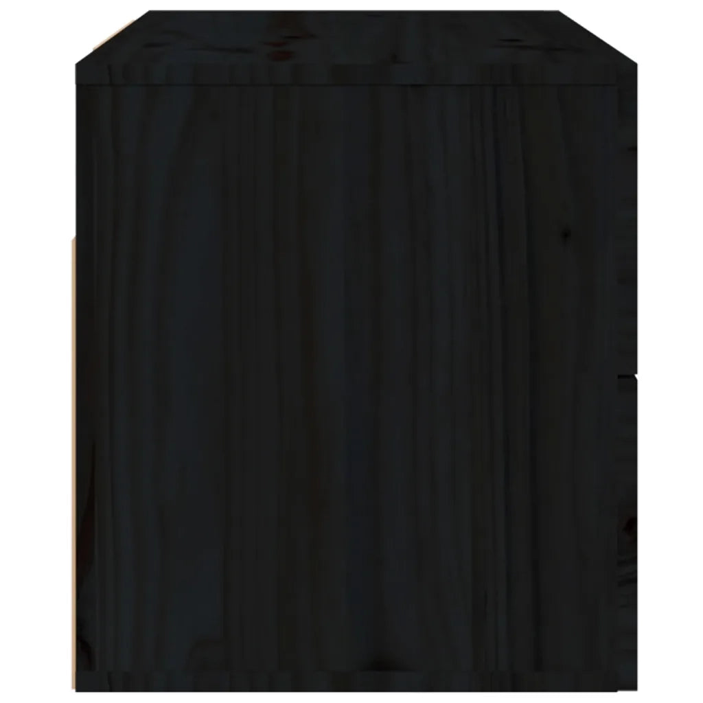 Comodini a Muro 2 pz Nero 50x36x40 cm 820985