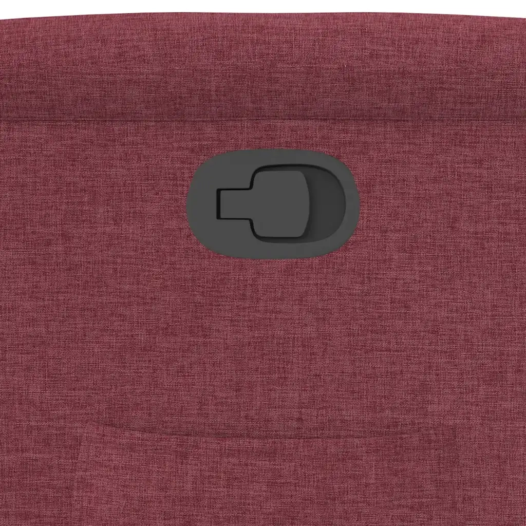 Poltrona Reclinabile in Tessuto Rosso Vino 4015599