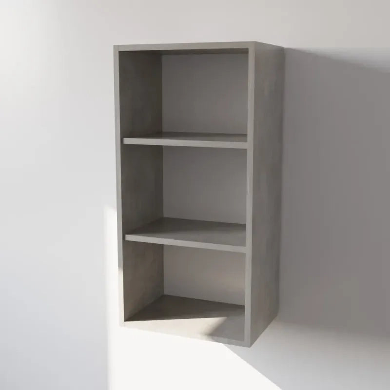 Pensile Cucina  in Legno Nobilitato Cemento Mobile Alto con 1 Anta, Pensile Componibile Moderno Made in Italy (H90XL40XP33cm)
