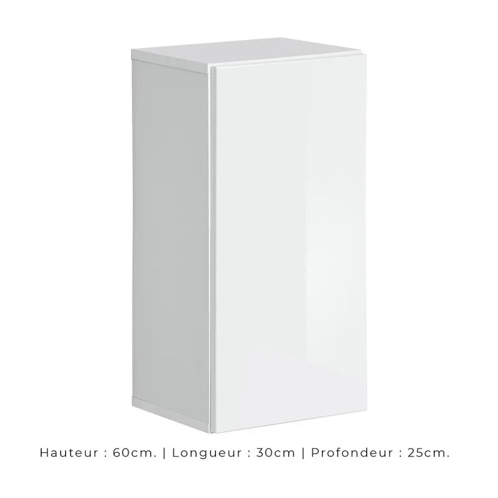 Set arredamento salotto stile industriale SWITCH M2 - Bianco - LED integrati - Design moderno
