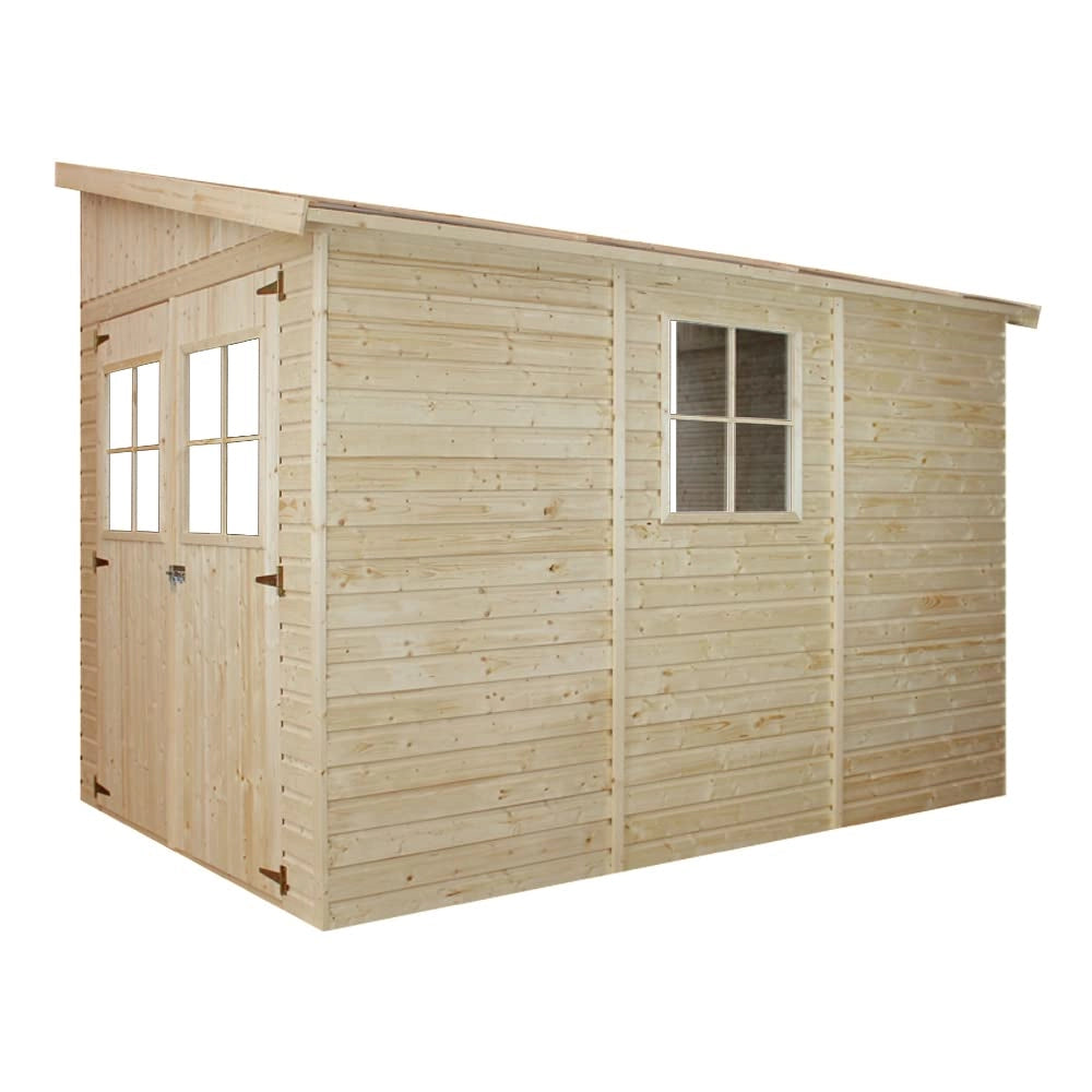 Casa da giardino in legno (senza parete laterale) - 6 m² - TIMBELA M339