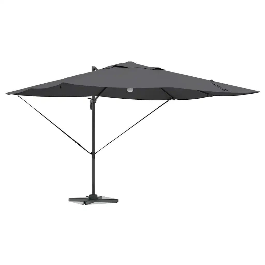 Ombrello | Parasolne Antracite 351 x 250 x 253 cm Poliestere e Alluminio