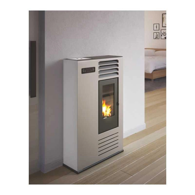 Stufa a Pellet Punto Fuoco Susy Slim 7,5Kw Rosso