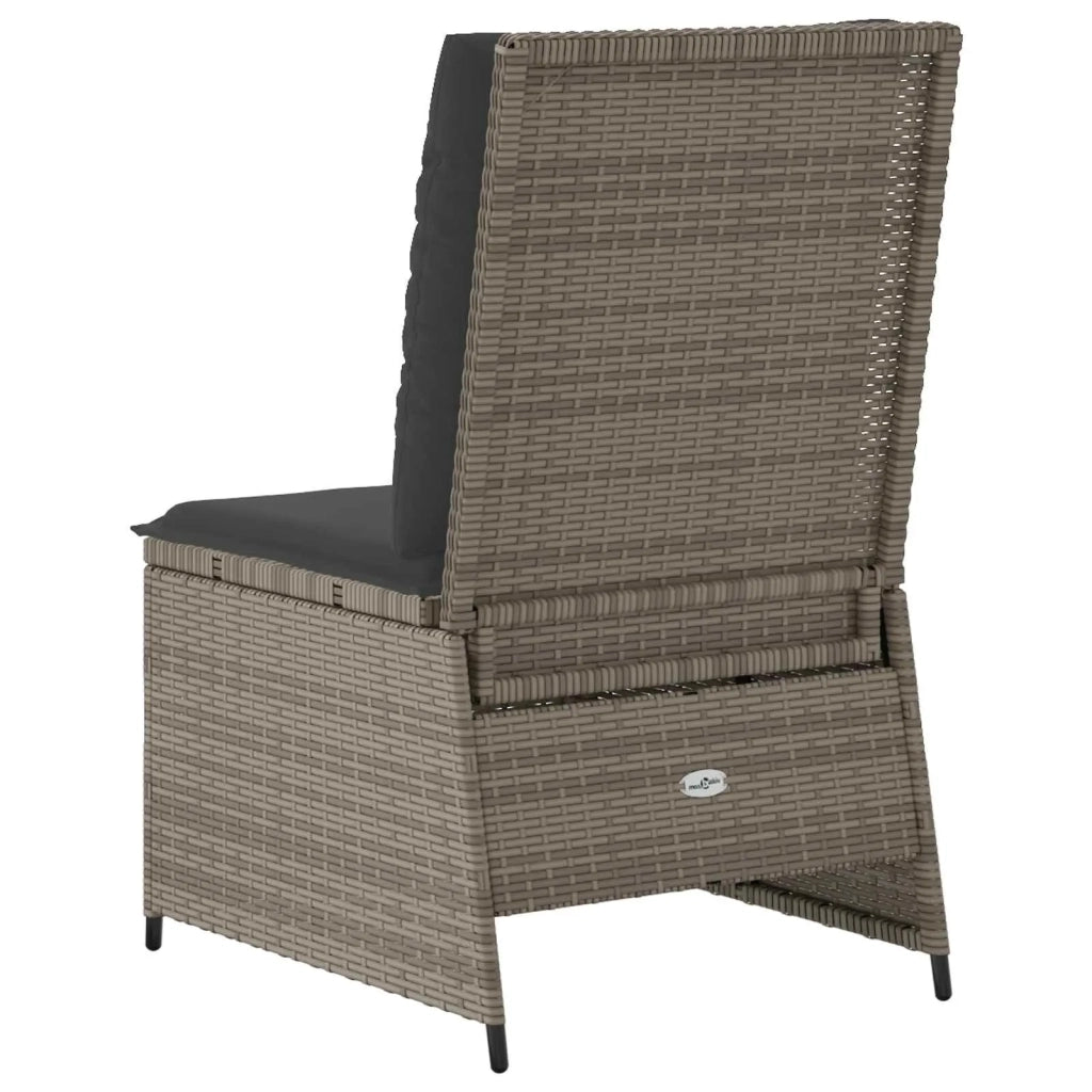 Divano da giardino con cuscino Grigio polyrattan 3394478