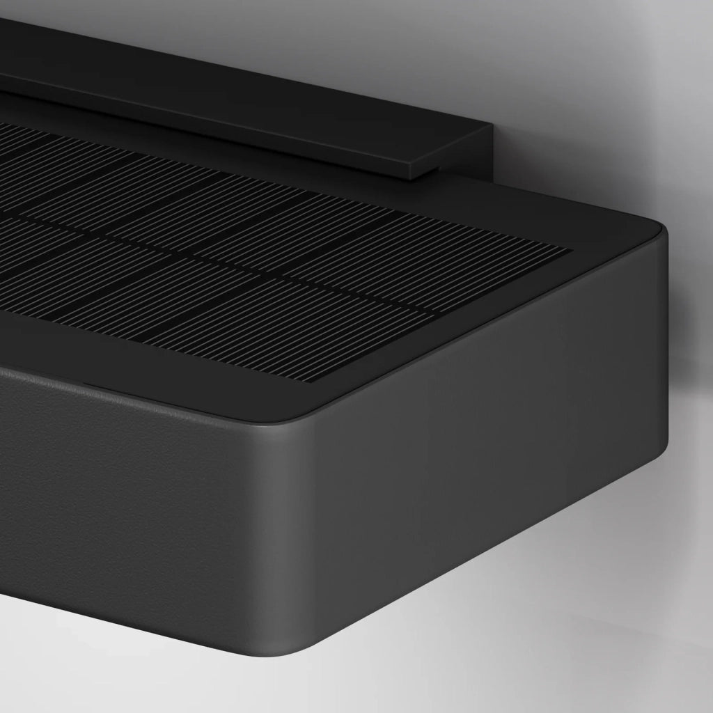 Maytoni Applique moderna Pir 1 luce LED integrato IP54 nero alluminio