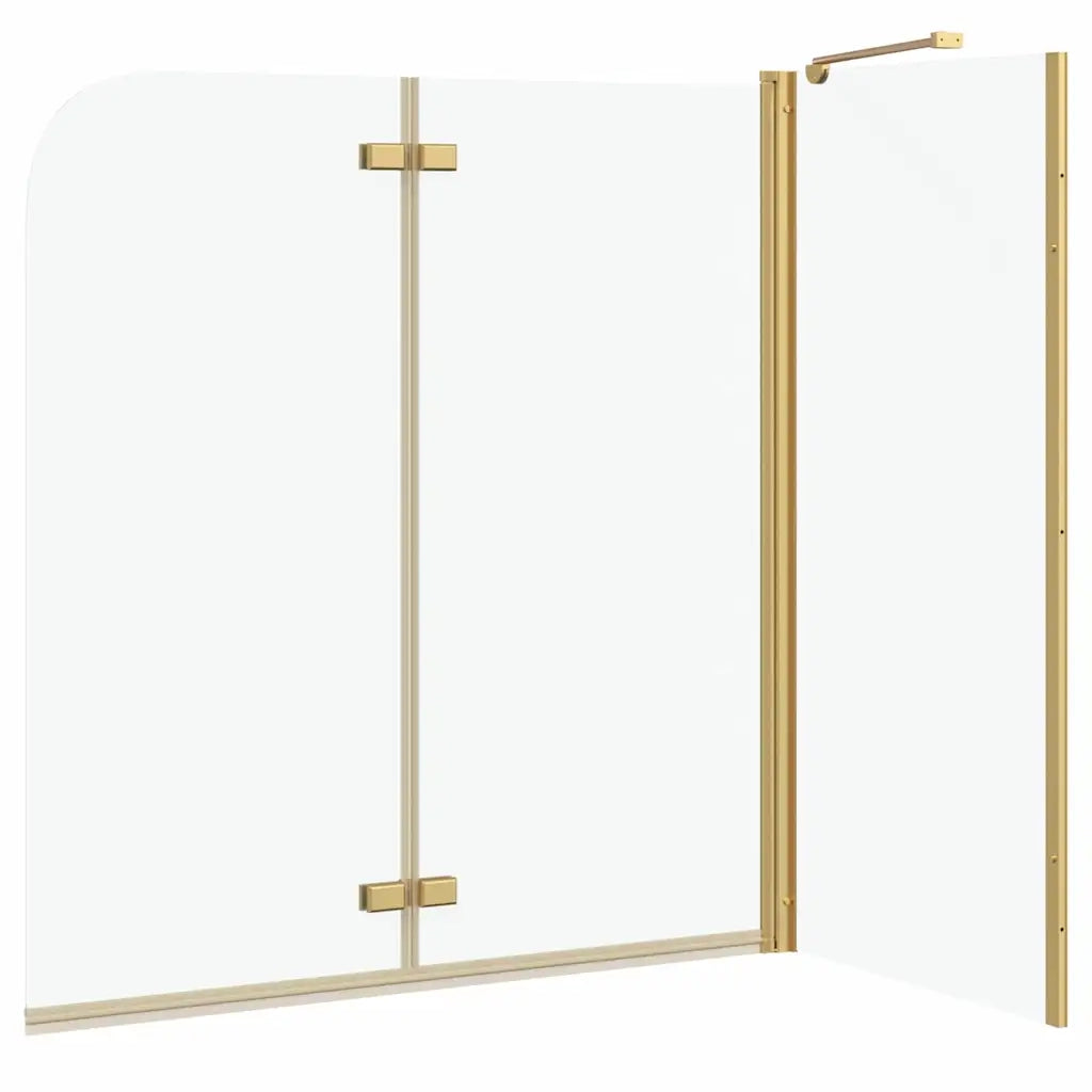 Involucro Doccia Oro 120 x 68 x 130 cm Vetro ESG e Alluminio CFW1017139