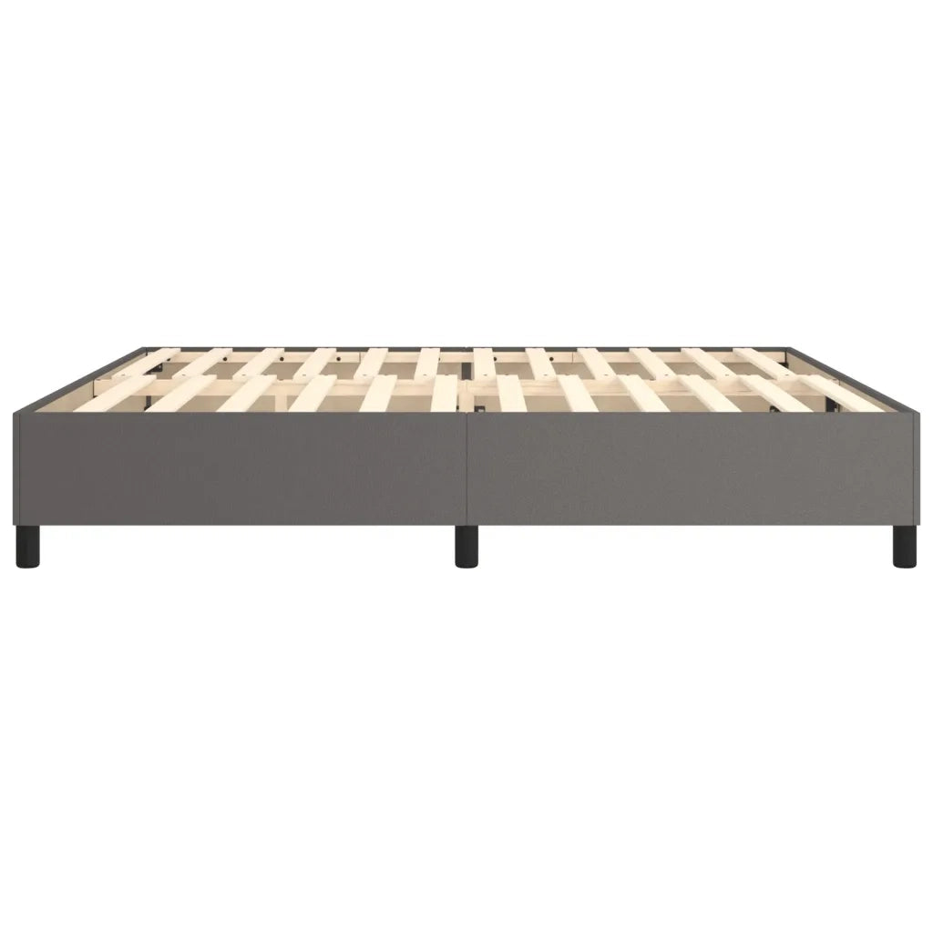 Struttura Letto a Rete a Molle Grigio 200x200 cm in Similpelle 3121069