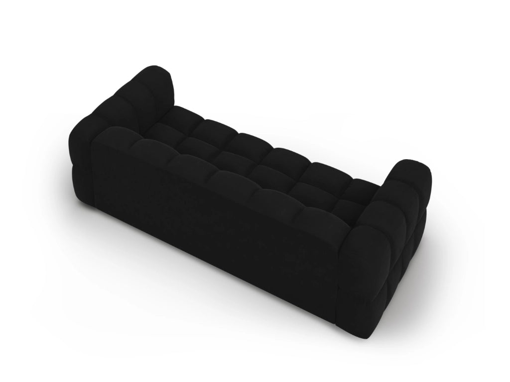 Cosmopolitan Design - Divano modulare "Sky" 4 posti in velluto nero 