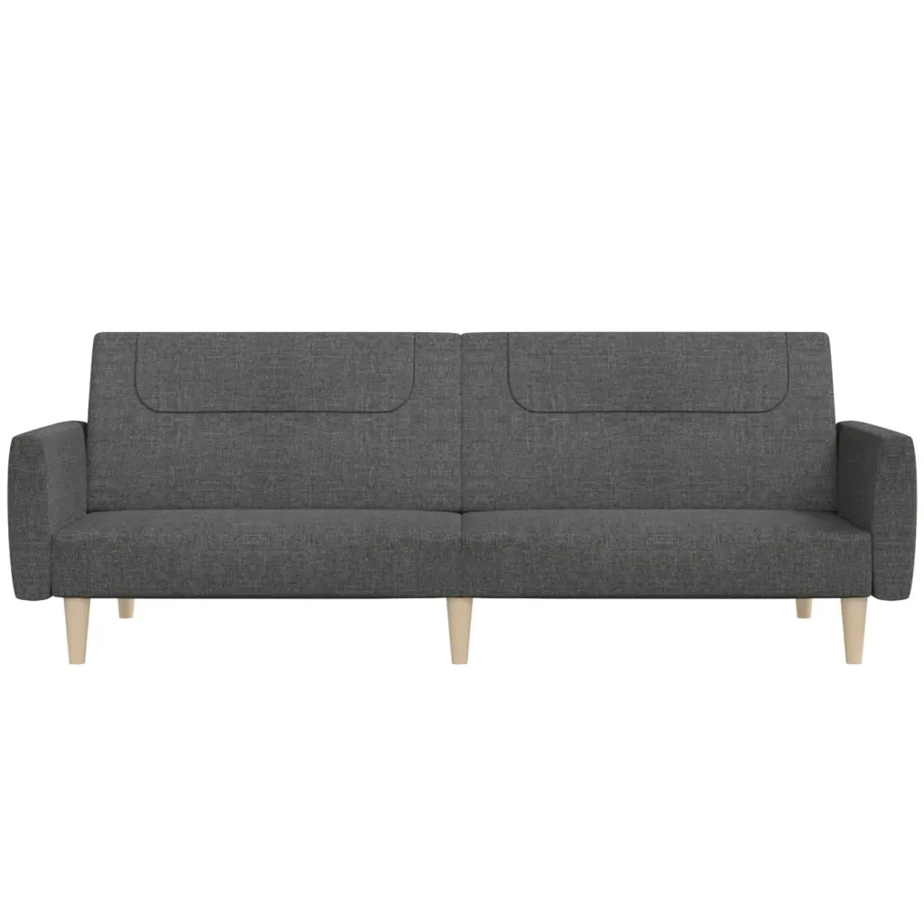 Divano letto | Sof¨¤ letto | Letto singolo a 2 Posti Grigio Scuro in Tessuto