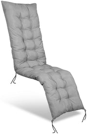 Cuscino da giardino AIO FACTORY 165x50 cm grigio impermeabile per sedia a sdraio