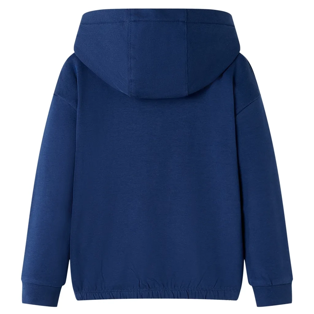 Felpa con Cappuccio da Bambina Blu Marino 92
