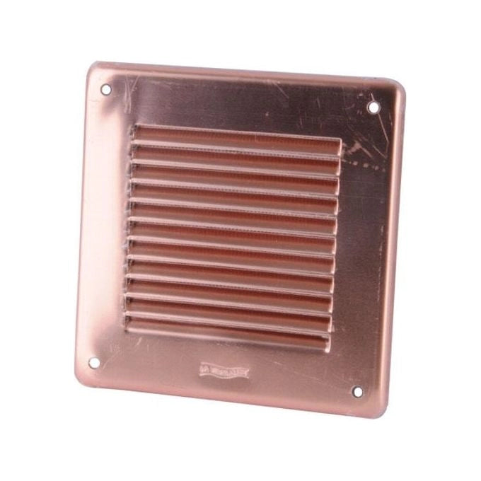 La Ventilazione LAR2323RA Griglia di Ventilazione Quadrata da Sovrapporre 228x228 mm Rete Antinsetti colore Rame